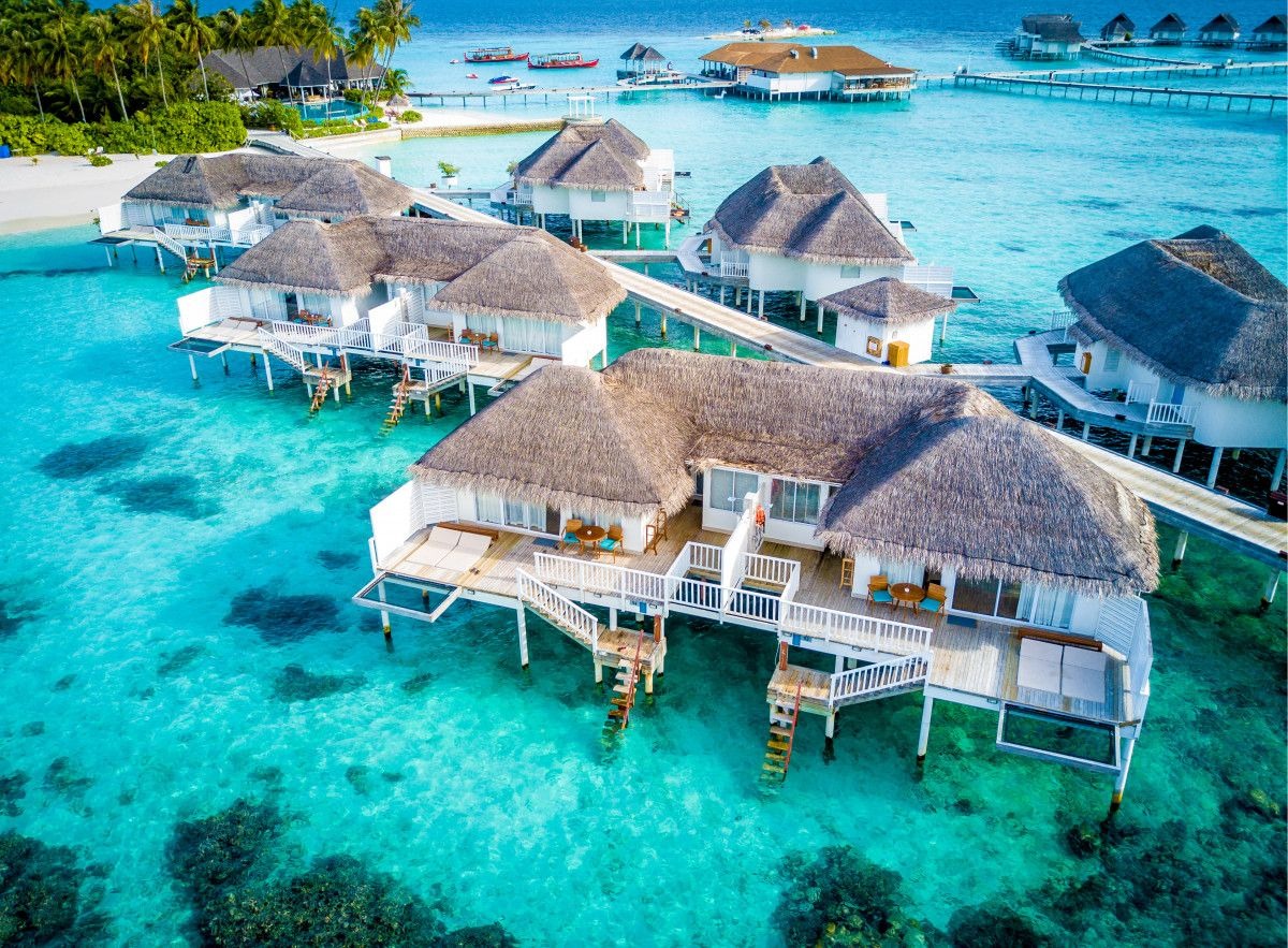 Centara Grand Island Resort — overwater villas, South Ari Atoll