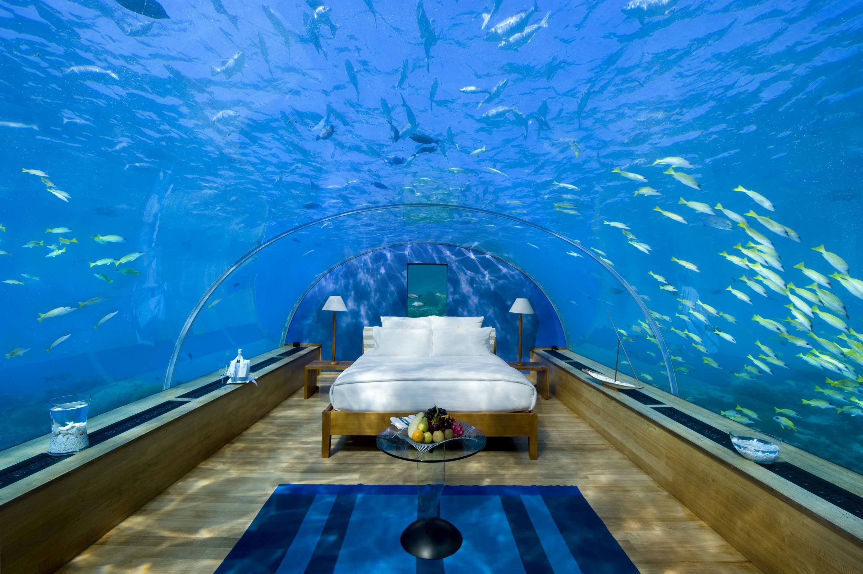 Conrad Maldives Rangali Island — iconic underwater bedroom