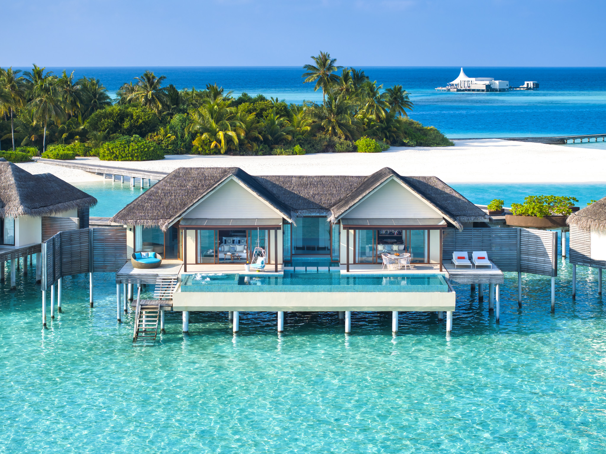 Niyama Private Islands — overwater pool villa